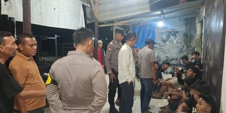 Polsek Cikande Polres Serang Amankan Belasan Remaja Diduga Hendak Melakukan Perang Sarung dan Balap Liar
