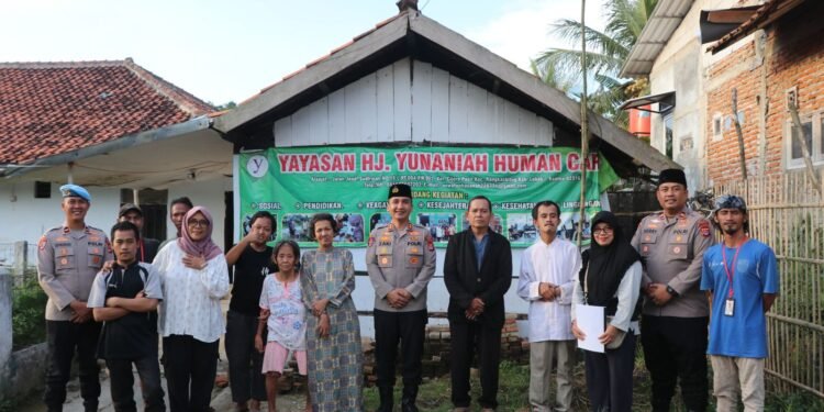 Kapolres Lebak Laksanakan Bakti Sosial di Yayasan Hj. Yunaniah Human Car Papanggo