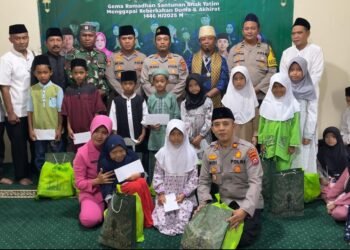 Kapolsek Cadasari Ramadhan Berbagi Santuni Anak Yatim
