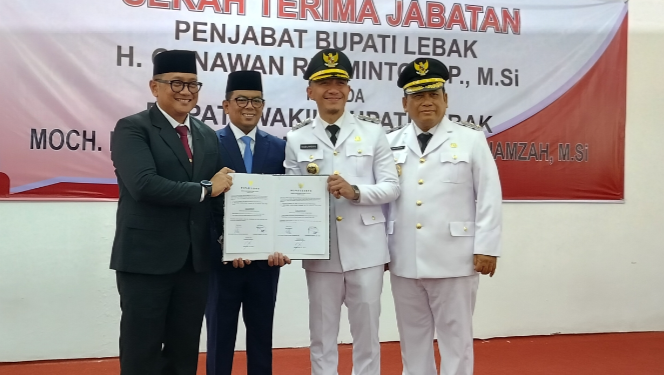 Sertijab Bupati dan Wakil Bupati Lebak Berjalan Lancar