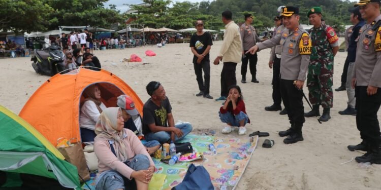 Penekanan Kapolres Lebak Pos Pam Obyek Wisata harus Aman, Lancar dan Kondusif