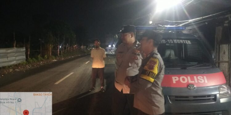 Tingkatkan Keamanan Malam Hari Personil Polsek Balaraja Rutin Melaksanakan Patroli Preventif Antisipasi Guantibmas Wilayah