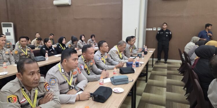 Polresta Tangerang Laksanakan Rakernis Fungsi Keuangan Polda Banten Semester 1 T.A 2025