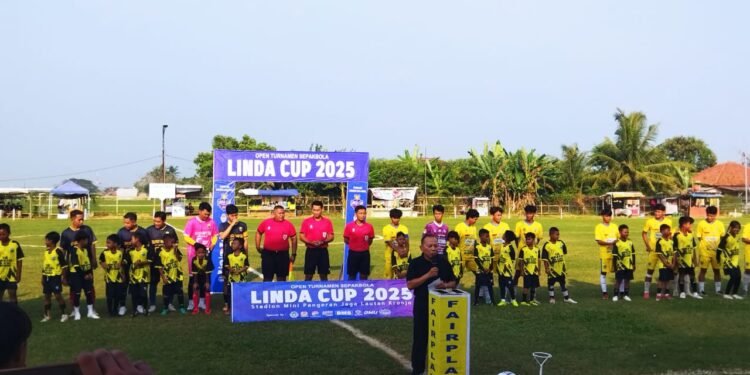 Polsek Kronjo Amankan Turnamen Sepak Bola Linda Cup 2025, Ratusan Warga Hadir