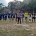 Anggota Polsek Warunggunung lakukan PAM Turnamen Sepak Bola Tingkat RT Desa Banjarsari dalam Rangka memeriahkan HUT RI Yang ke 80.