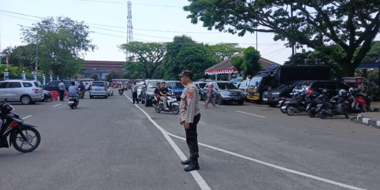 Kapolsek Rangkasbitung Polres Lebak Giat PAM Istighosah Di Masjid Al-A’raaf Rangkasbitung