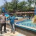 Berikan Edukasi Kamtibmas Ke Crew Kolam Renang, Anggota Polsek Rangkasbitung Polres Lebak Giat Monitoring