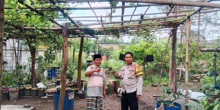 Bhabinkamtibmas Polsek Balaraja Dukung Program Pekarangan Lestari di Desa Sentul Wilayah Hukum Polresta Tangerang