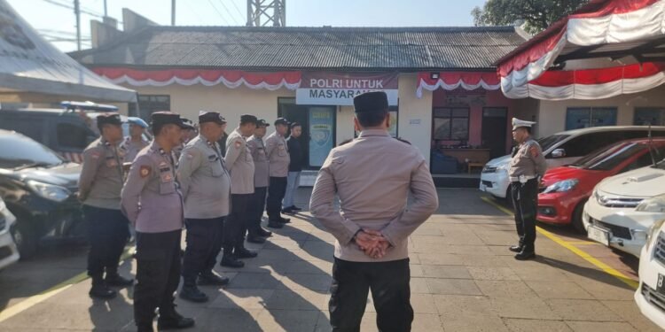 Polsek Cikupa Gelar Apel Pagi dan Pengecekan Tahanan
