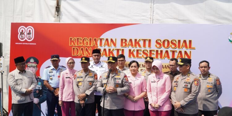 Wakapolri Tinjau Pembangunan SMA Kemala Taruna Bhayangkara dan Gelar Bakti Sosial Serta Bakti Kesehatan di Bogor