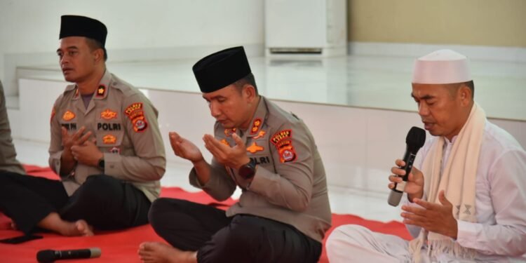 Kapolres Lebak Bersama OKP dan Komunitas Ojol Gelar Do’a Bersama untuk Driver Ojol Affan Kurniawan