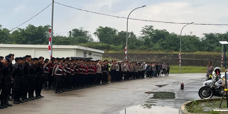 Polda Banten Gelar Pengamanan Laga BRI Super League Di Banten International Stadium