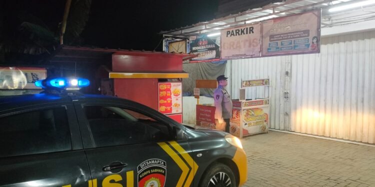 Giat Patroli Malam Personil  Polsek Cimarga Polres Lebak