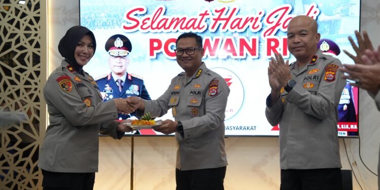 Peringati HUT ke-77 Polwan, Polda Banten Gelar Syukuran