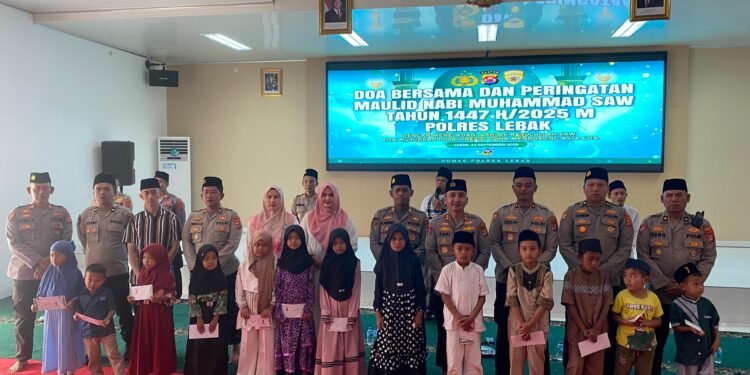 Polres Lebak Gelar Do’a Bersama dan Peringatan Maulid Nabi Muhammad SAW 1447 H