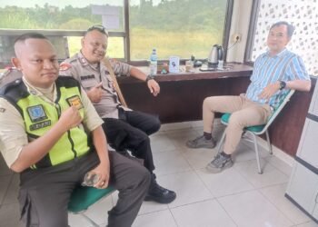 Bhabinkamtibmas Polsek Rangkasbitung Polres Lebak Temui Satpam PT.SGI