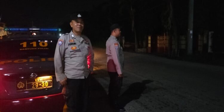 Berikan Rasa Aman,Polsek Rangkasbitung Polres Lebak Patroli Dialogis Di Jalan Maulana Hasanudin