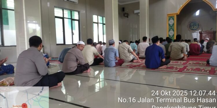 Kanit Samapta Polsek Rangkasbitung Polres Lebak Melaksanakan Giat Sholat Jumat Keliling