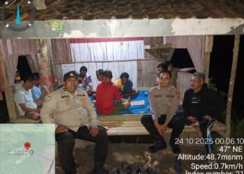 Polsek Rangkasbitung Polres Lebak Patroli dan Sambangi Warga di Poskamling