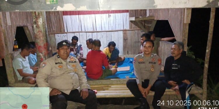 Polsek Rangkasbitung Polres Lebak Patroli dan Sambangi Warga di Poskamling