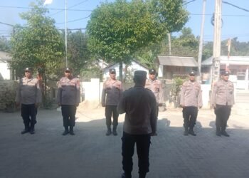 Tegas, Kapolsek Cimarga Polres Lebak Pimpin Apel Siaga 1