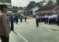 Anggota Polsek Rangkasbitung Polres Lebak Melaksanakan Giat Sosialisasi dan LDKS di SMKN 1 Kalanganyar