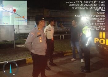 Kapolsek Warunggunung Polres Lebak, Pimpin Apel Sekaligus Pelaksanaan Kegiatan (KRYD) Gabungan