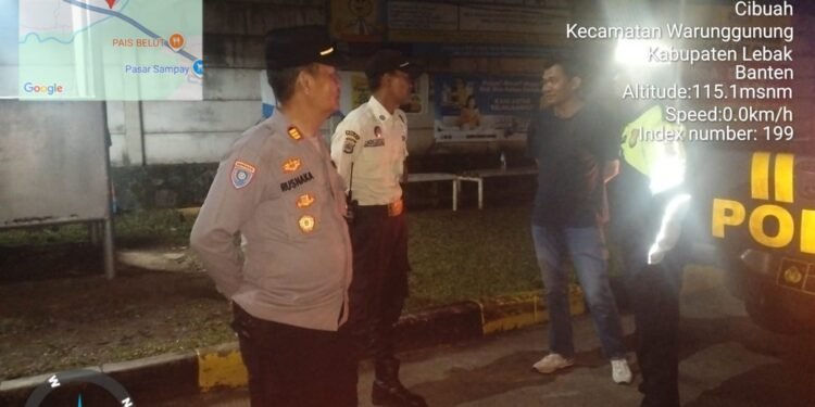Kapolsek Warunggunung Polres Lebak, Pimpin Apel Sekaligus Pelaksanaan Kegiatan (KRYD) Gabungan