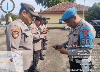 Ps.Kanit Provos Polsek Rangkasbitung Polres Lebak Gelar Gaktibplin Personel