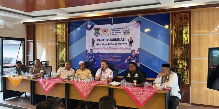 Polsek Kronjo Hadiri Rapat Persiapan PORKAB VI 2025