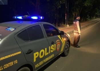 Polsek Purwakarta Gencarkan Patroli Blue Light Antisipasi Kejahatan Malam