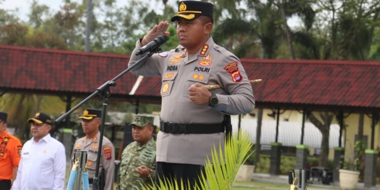 Ratusan Personel Dikerahkan, Kapolresta Tangerang Pimpin Apel Tanggap Darurat Siaga Bencana