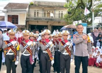 ‎Polisi Cilik Gunungkencana Binaan Polsek Gunungkencana Tampil Memeriahkan HUT PGRI ke-80 dan Hari Guru Nasional 2025