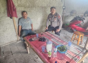 BHABINKAMTIBMAS POLSEK KRONJO LAKUKAN SAMBANG DDS UNTUK PERKUAT KEMITRAAN DENGAN WARGA