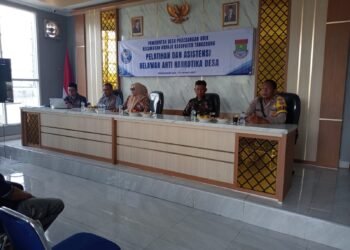 POLSEK KRONJO HADIRI PELATIHAN DAN ASISTENSI RELAWAN ANTI NARKOTIKA DI DESA PAGEDANGAN UDIK
