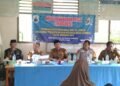 Bhabinkamtibmas Polsek Cimarga Polres Lebak Menghadiri Rapat Tahunan Di Desa Karyajaya Cimarga